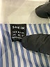 Shein Stripes Blue Short Sleeve Blouse Size 2 - photo 7