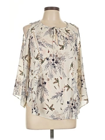 Q&A 3/4 Sleeve Blouse (view 1)