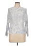 Sioni Metallic Silver Pullover Sweater Size L - photo 1