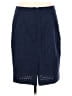 Talbots 100% Cotton Solid Blue Casual Skirt Size 8 - photo 2