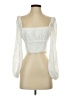 Princess Polly 100% Polyester White 3/4 Sleeve Blouse Size 2 - photo 1
