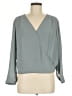 H&M 100% Polyester Gray Long Sleeve Blouse Size 6 - photo 1