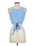 Shein 100% Polyester Blue Tank Top Size 6 - photo 2