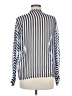 Umgee 100% Polyester Stripes Blue Long Sleeve Blouse Size M - photo 2