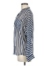 Umgee 100% Polyester Stripes Blue Long Sleeve Blouse Size M - photo 5