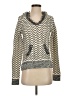 Tribal 100% Cotton Chevron-herringbone Gray Ivory Pullover Sweater Size S - photo 1