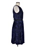 Ann Taylor LOFT 100% Polyester Animal Print Blue Casual Dress Size 8 - photo 4