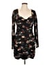 Slate & Willow Print Black Cocktail Dress Size 10 - photo 1