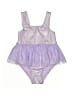 Unbranded Metallic Purple One Piece Swimsuit Size 2T - photo 1