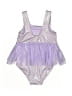 Unbranded Metallic Purple One Piece Swimsuit Size 2T - photo 2