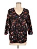 Yumi Kim 100% Polyester Black 3/4 Sleeve Blouse Size 8 - photo 1