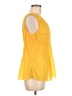 Hinge 100% Polyester Yellow Sleeveless Blouse Size M - photo 4