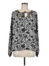 B Collection by Bobeau 100% Polyester Silver Long Sleeve Blouse Size M - photo 1