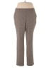 Rafaella Houndstooth Brown Dress Pants Size 18 - photo 1