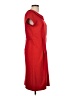 Adrienne Vittadini Solid Red Casual Dress Size 10 - photo 4