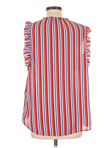 Kaari Blue Sleeveless Blouse (view 2)