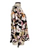 Pleione 100% Polyester Floral Black Long Sleeve Blouse Size L - photo 4