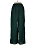 Unbranded 100% Polyester Solid Green Casual Pants Size M (estimated) - photo 1