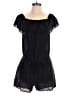 Ann Taylor LOFT 100% Cotton Black Romper Size M - photo 1