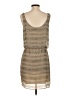 5/48 100% Polyester Tweed Tan Casual Dress Size S - photo 2