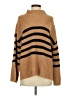 Old Navy Stripes Tan Turtleneck Sweater Size M - photo 1