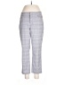 Ecru Plaid Blue Gray Dress Pants Size 10 - photo 1
