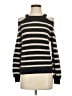 MNG 100% Cotton Stripes Black Pullover Sweater Size XS - photo 1