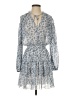 Madison Marcus 100% Polyester Paisley Blue Casual Dress Size XS - photo 1