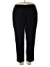 Leslie Fay 100% Polyester Solid Black Casual Pants Size 18W Petite - photo 1