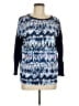 Chaps Blue Long Sleeve Blouse Size M - photo 1