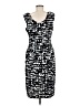 Nine West Graphic Black Cocktail Dress Size 6 - photo 2