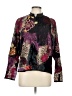 Chico's Design Print Purple Jacket Size Lg (2) - photo 1