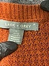 Lark + Grey 100% Acrylic Red Orange Cardigan Size L - photo 7