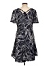 Nina Leonard Graphic Gray Casual Dress Size L - photo 2