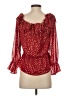 Vince Camuto 100% Polyester Red 3/4 Sleeve Blouse Size XS - photo 2