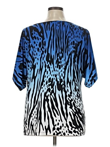 Peter Nygard Short Sleeve Blouse (view 2)