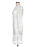 Unbranded 100% Polyurethane Metallic Silver Cocktail Dress Size 10 - photo 5