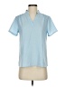 Shein 100% Polyester Blue Short Sleeve Blouse Size 4 - photo 1