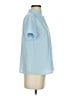 Shein 100% Polyester Blue Short Sleeve Blouse Size 4 - photo 4
