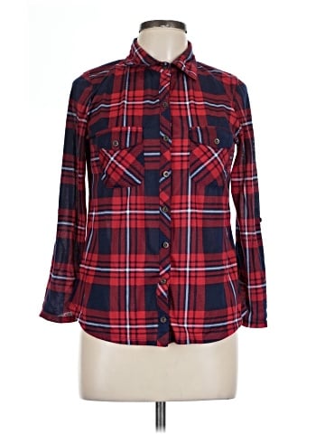 Polly & Esther Long Sleeve Button-Down Shirt (view 1)