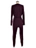 Lively Solid Burgundy Jumpsuit Size M - photo 2