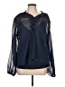 Boston Proper 100% Polyester Blue Long Sleeve Blouse Size L - photo 1