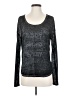 Threads 4 Thought Metallic Gray Black Long Sleeve T-Shirt Size S - photo 1