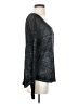 Threads 4 Thought Metallic Gray Black Long Sleeve T-Shirt Size S - photo 4