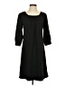 Studio M Solid Black Casual Dress Size S - photo 1