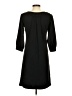 Studio M Solid Black Casual Dress Size S - photo 2