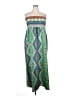 Francesca's 100% Polyester Green Casual Dress Size M - photo 1