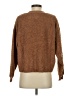 American Eagle Outfitters 100% Polyester Solid Brown Pullover Sweater Size S - photo 2