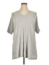 Kenar Gray Short Sleeve Top Size 1X - photo 1