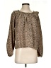 Very J Brown Long Sleeve Blouse Size S - photo 1